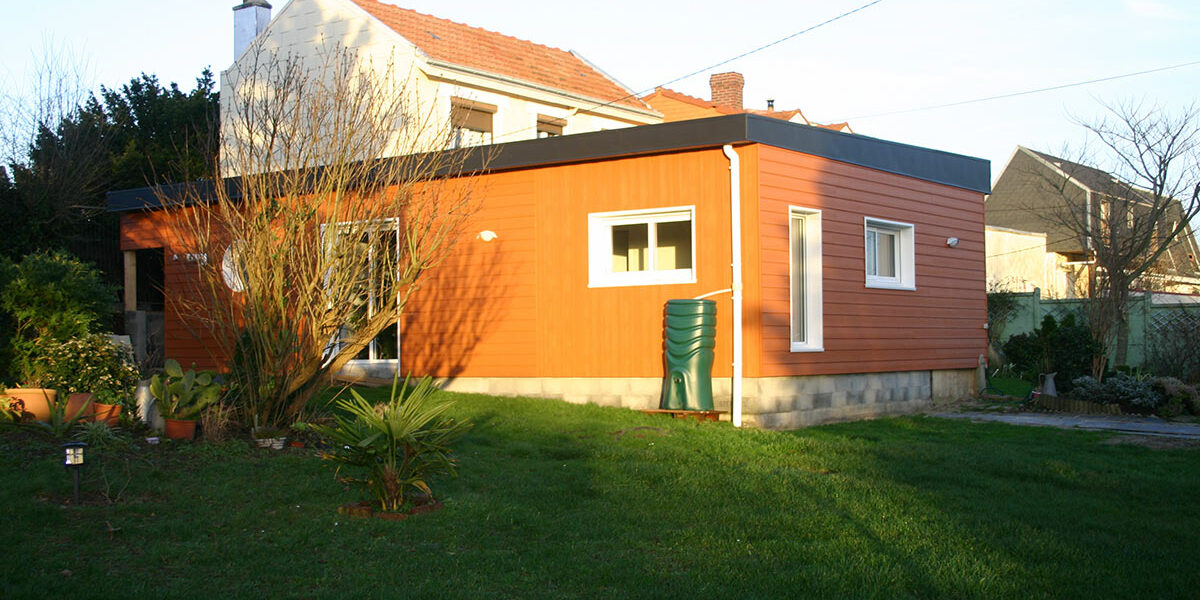 Agrandissement extension ossature bois bardage Montivilliers Le Havre entreprise Fleury Agrandissement extension ossature bois bardage Montivilliers Le Havre entreprise Fleury