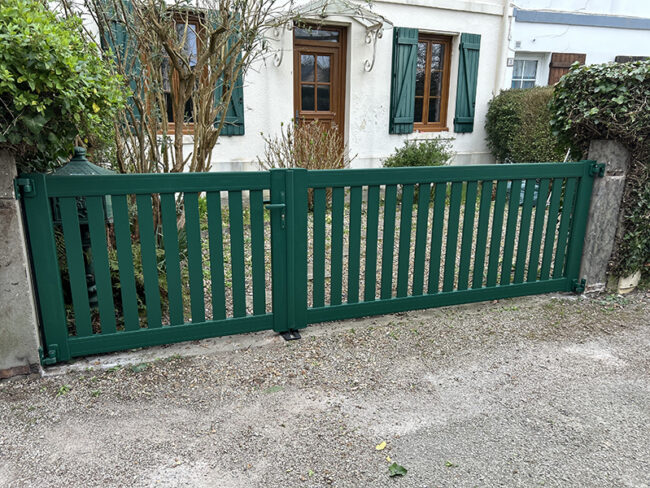 Pose d'un portail sur Le Havre entreprise fleury