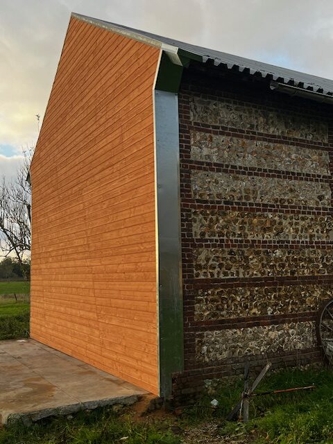 bardage en bois douglas entreprise fleury le havre