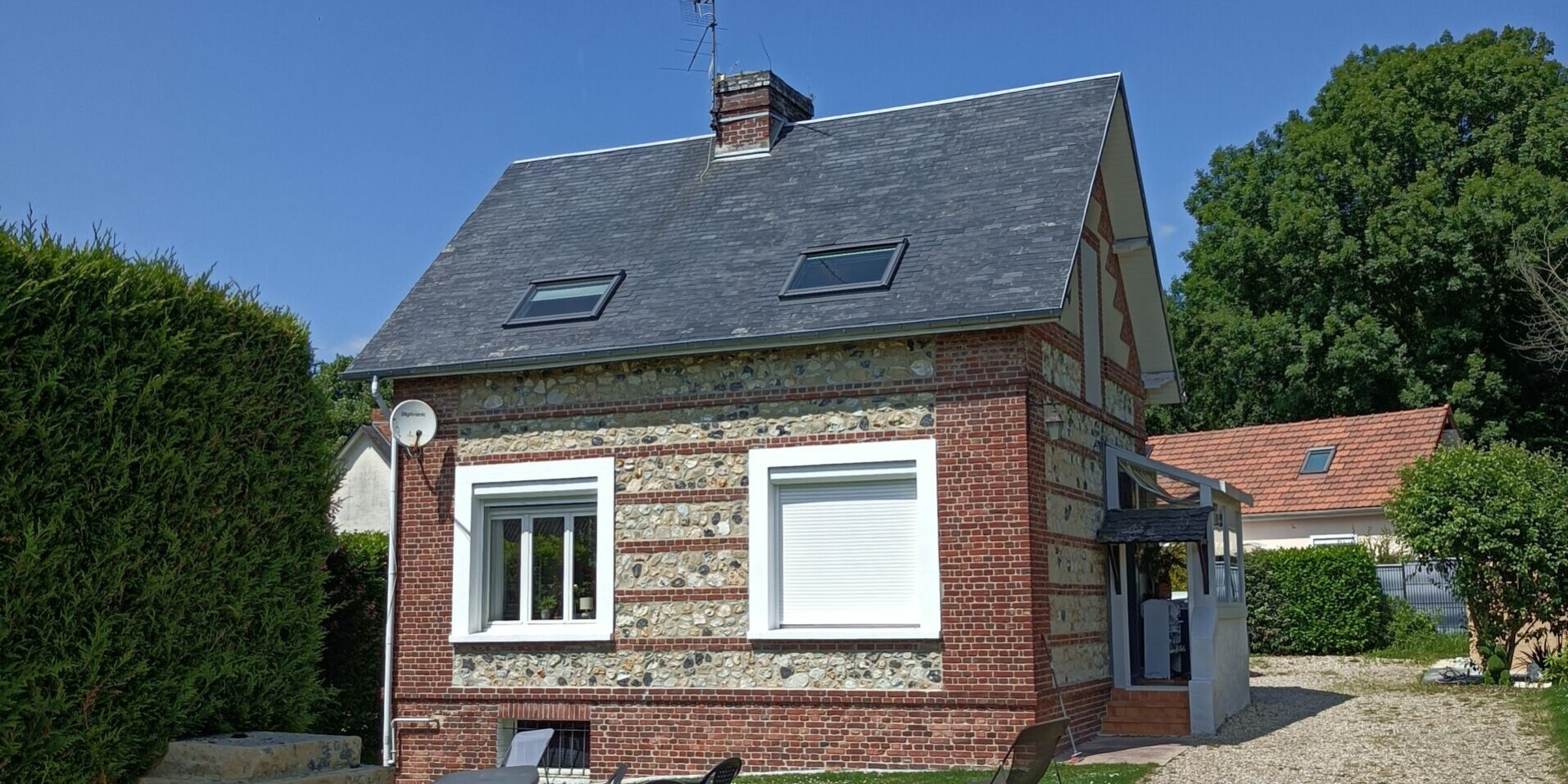 Pose chassis de toit menuiserie entreprise fleury près du havre